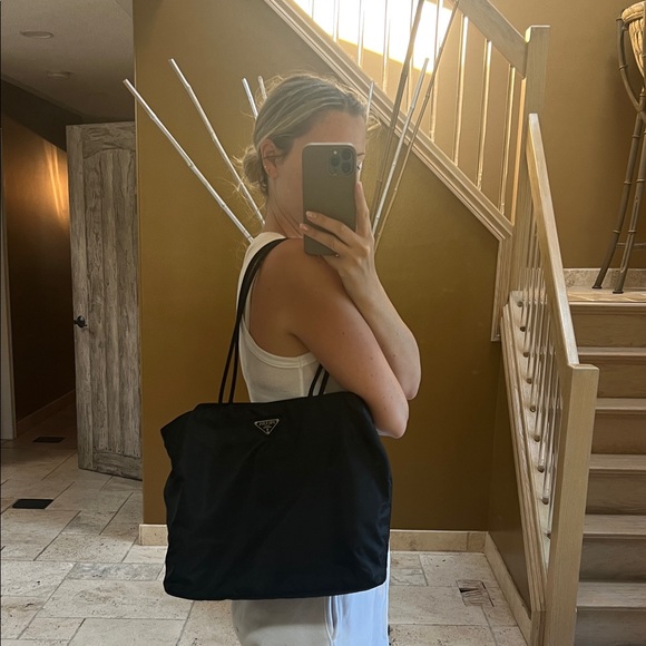 Prada Tessuto Black Tote Bag - Picture 1 of 7